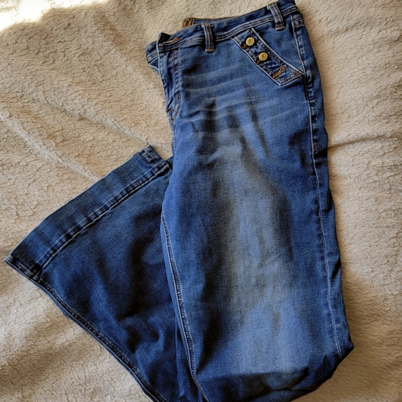 Rock & Roll Denim High Rise Flare Trousers - Picture 4 of 6